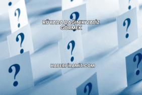 Rüyada Dağınık Valiz Görmek